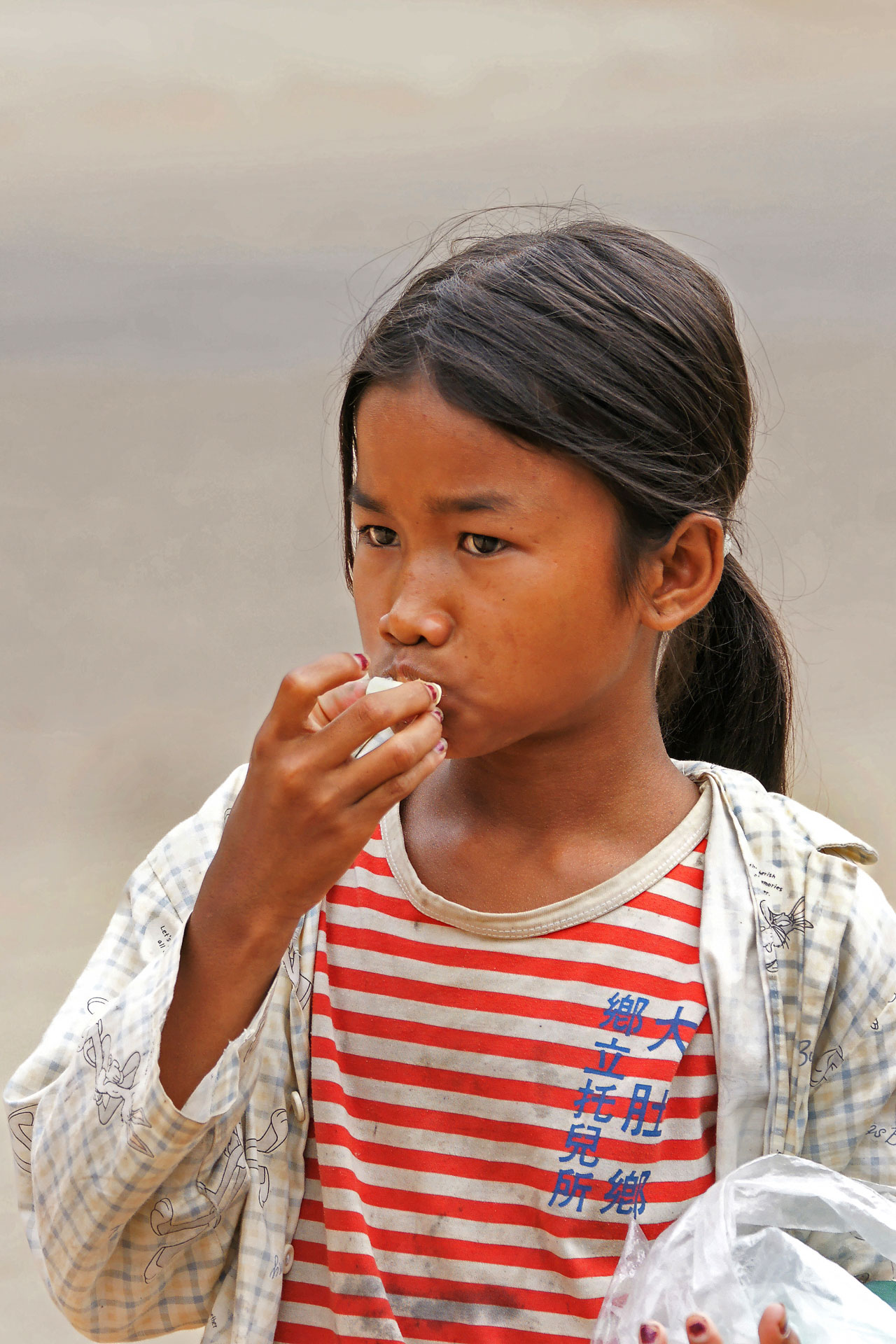 Auf dem Markt des Dorfs Preah Dak im Gebiet von Angkor